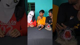 Three brother shocked by Mask challenge 😳😱 shorts viral surprise challenge [upl. by Odnam154]