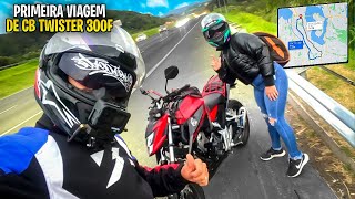 PRIMEIRA VIAGEM DE CB TWISTER 300f de 100 km [upl. by Aineles]