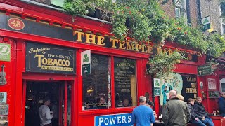 Temple Bar Dublin Ireland March relaxing walk [upl. by Anna-Maria493]