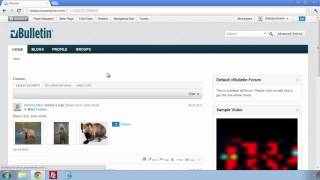 vBulletin 5 Connect Managing Forums using Site Builder [upl. by Wendel]