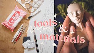 What tools amp materials I use to sculpt balljointed dolls [upl. by Ycart]