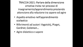 Prova scritta TFA SOSTEGNO parte 3 [upl. by Letnohc]