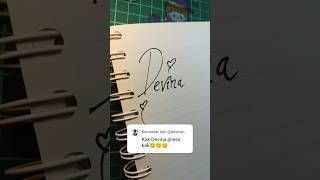 Hai Devina lettering drawing letteringpemula shorts [upl. by Korff]