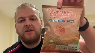 MampS Houmous amp Lime Flavour Potato Chips  Review [upl. by Adnamra]