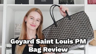 Goyard St Louis Tote Bag Review 🥰  Ft M Boutique Base Shapers [upl. by Abehshtab]