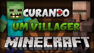 ✔ Minecraft Como curar um Villager Zumbi Transformar Aldeão  Zombie PC e PE [upl. by Kissie]