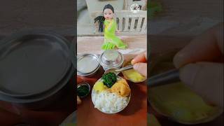 miniature Bengali thali 🤩youtube shortsminiature itemsshorts Bengali foodytshortsindia [upl. by Falconer694]