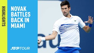 Highlights Djokovic Kyrgios Move Into R4 In Miami 2019 [upl. by Enicnarf861]