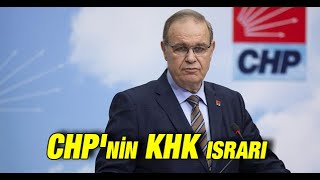 CHPnin KHK ısrarı Yargı kararı olmayanları görevine iade edeceğiz [upl. by Llerrud]