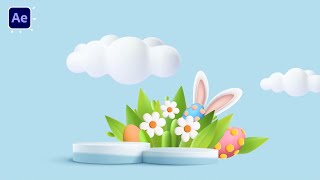 Easter Egg Animation in After Effects Tutorials [upl. by Tavey]