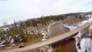 Buskegau River Cochrane Ontario Canada Near Frederick House River Delta 4192015 [upl. by Ardnahcal]