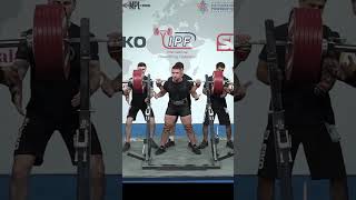 World SubJunior Record Squat equipped with 3365 kg by Jakub Golianek POL in 105kg class [upl. by Gean419]