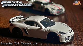 Unboxing porsche cayman gt4 from fast and furious  hotwheels premium  From 🇸🇦  OGTOX [upl. by Ttiwed]