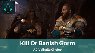 AC Valhalla Gorm Decision  Kill Or Banish Gorm And Consequences  Birthrights Quest [upl. by Dickerson416]