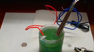 Practical Electroplating of Copper without Copper Sulphate  By Arjun 8A  With Subtitles [upl. by Nilhtac781]