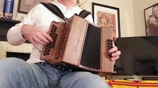 Lile Doree  an Occitan waltz  GC Mengascini Diatonic Accordion [upl. by Analli]