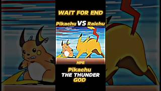 Pikachu vs Raichu 😎 The Thunder God Pikachu viral anime trending shorts pokeshrortshortsviral [upl. by Richer]