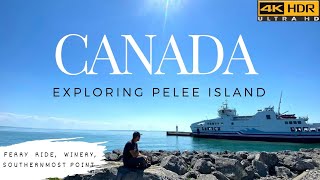 This is CANADA  Pelee Island tour Ferry Ride Winery amp Southernmost Point [upl. by Maxima]