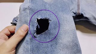 The best darn methods to fix a hole on jeans in a way that will amaze you [upl. by Whit]