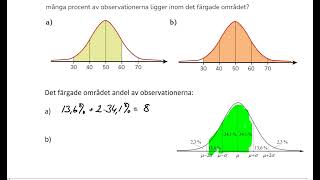 Matematik 2abc Statistik  Normalfördelning [upl. by Edahsalof]