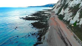 Samphire Hoe Dover 4k Drone Footage [upl. by Sheeb]