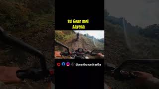 1st Gear mei Aayena Bike JiriAdventure DolakhaRide NepalBikeLife HillAdventure MountainRide [upl. by Joashus]