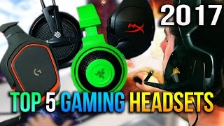 Top 5 Gaming Headsets to Buy Under 50 in 2017 [upl. by Zeidman]