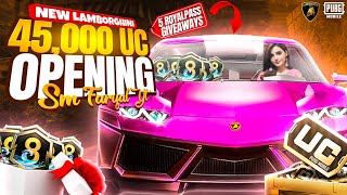 Luckiest Lamborghini Speed Drift 45000k UC Crate Opening 🥵  5 Giveaways 🔥 SM Faryal [upl. by Adnawad]