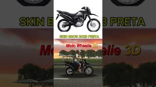 SKIN BROS 160 2023 PRETA MOTO WHEELIE 3D [upl. by Irama]