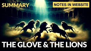 The Glove and the Lions by Leigh Hunt  Summary in English [upl. by Stannwood559]