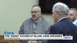 Former sheriff accused of murdering judge appears in same courthouse crime occurred [upl. by Chill]