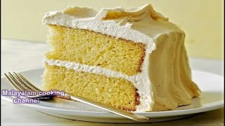 ഓവനില്ലാതെ വളരെ ഈസി ആയി Super Soft Vanilla Sponge Cake  White Forest Cake [upl. by Kristy768]