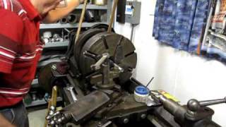 Threading on a 100 Year Old Lathe [upl. by Vyner]