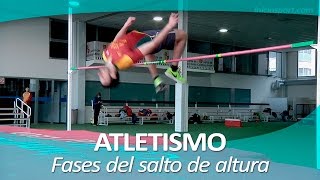 ATLETISMO 25 Fases del salto de altura [upl. by Yehudit]