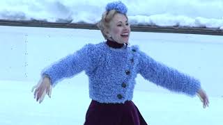 Yosemite Valley Ice Rink Historic Skating Exhibition [upl. by Griffith]