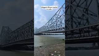 Visiting biggest flower market in india indianfestival kolkata insta360x3 howrahbridge [upl. by Eniad]