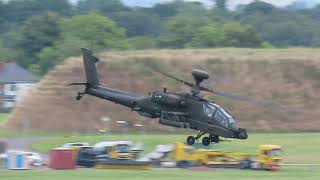 THREE BOEING AH64E APACHES DEPARTING BIRMINGHAM AIRPORT 270824 [upl. by Geraldine]