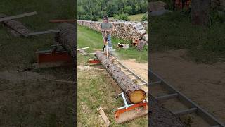 setting up log on Norwood Sawmills PM14 mill [upl. by Rockwood]