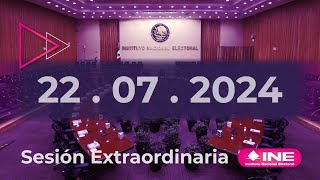 Sesión Extraordinaria del Consejo General 22072024 [upl. by Kolosick]