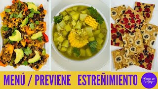 DESAYUNOCOMIDA Y CENA Barato y SIN CARNE Evita ESTREÑIMIENTO ANEMIA Colesterol PDIABETESRIÑON [upl. by Acimak]