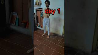 Day1  100 Day body transformation youtubeshorts body shorts ytshorts [upl. by Dang]