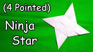 Paper Ninja Star Shuriken  Easy Origami Tutorial [upl. by Cassondra775]