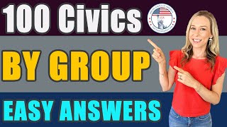 US Citizenship Official USCIS 100 Civics Questions 2008 version BY GROUP [upl. by Bainter820]