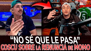 ¡COSCU ACLARA la PELEA con MOMO y su CONTINUIDAD en el PROGRAMA [upl. by Snowman404]