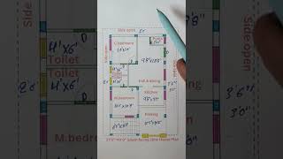 South facing house vastu  South facing house plans as per vastu  South facing 2bhk house plan [upl. by Rhines]