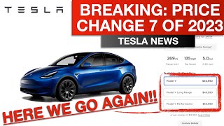 BREAKING Teslas 7th Price Change of 2023 [upl. by Keithley]