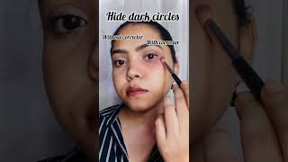 ORANGE CORRECTOR VS CONCEALER makuphacks darkcircles makeuptutorial beautytips viralshorts [upl. by Suehtomit]