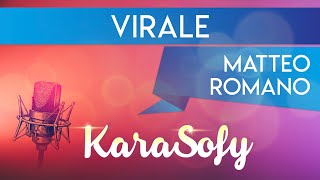 Virale KARAOKE  Matteo Romano karaoke Sanremo 2022 [upl. by Mia]