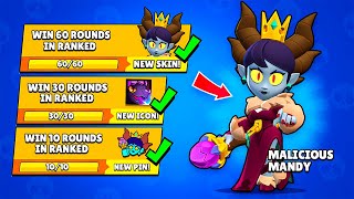 ✅Completing MALICIOUS MANDY Skin Quest  Brawl Stars REWARDS [upl. by Amatruda]