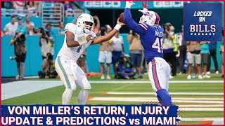 Buffalo Bills vs Miami Dolphins Von Miller’s Return Injury Update and Five Predictions for Sunday [upl. by Isobel916]